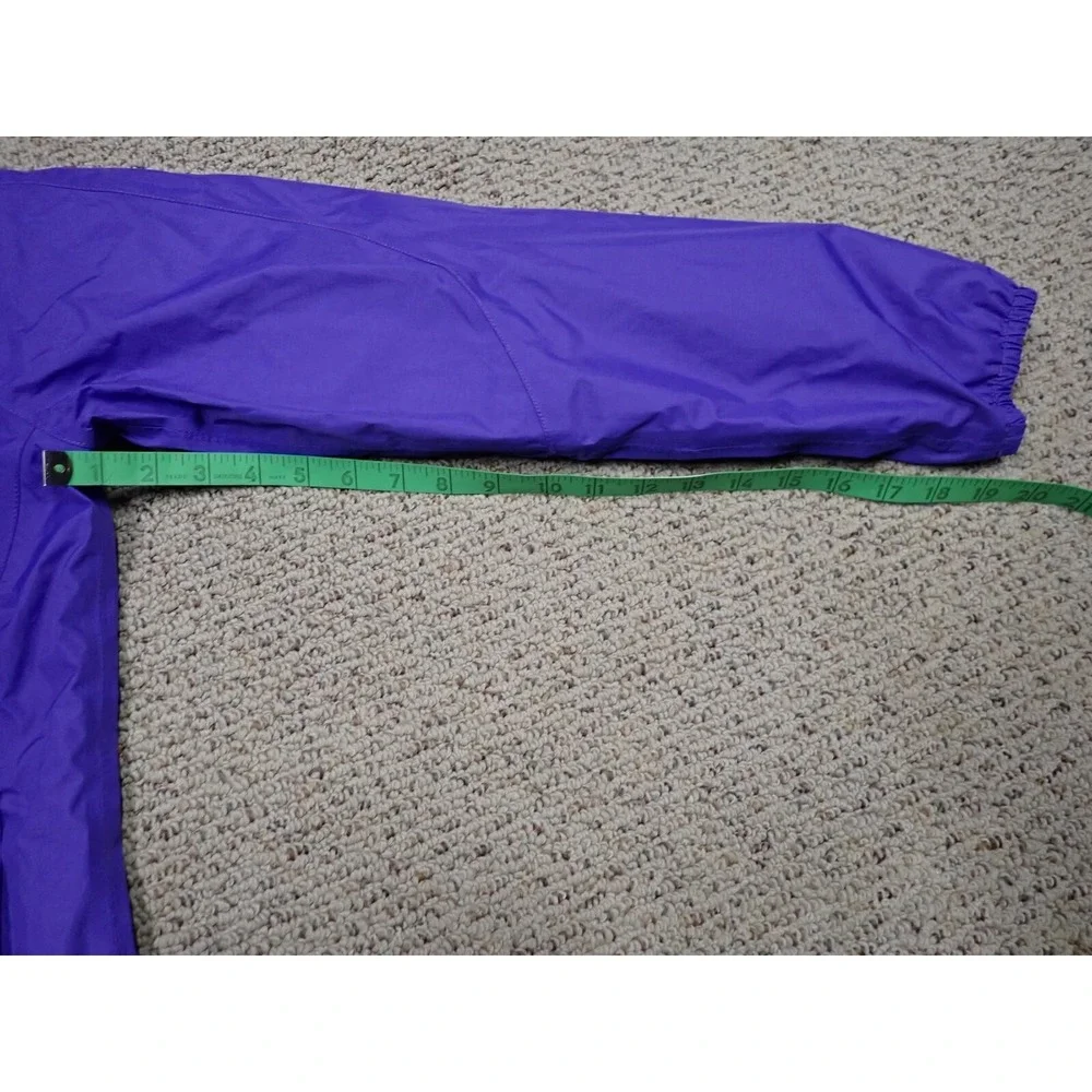 The North Face Rain Jacket Girl XL 18 Purple Good HyVent Waterproof Hooded Shell